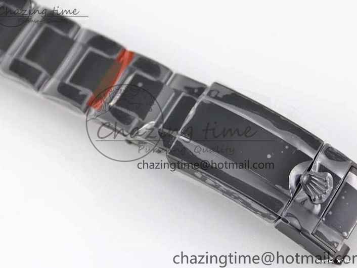 0223 Daytona All Black PVD TWF Best Edition Purple Diamonds Bezel Black Dial on PVD Bracelet SA Lightweight 2446